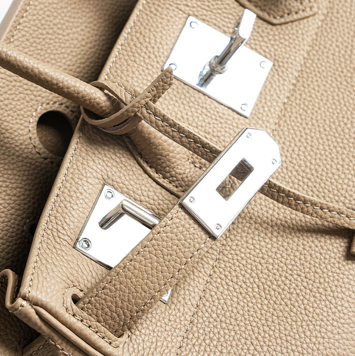 Leather Top Handle Bag