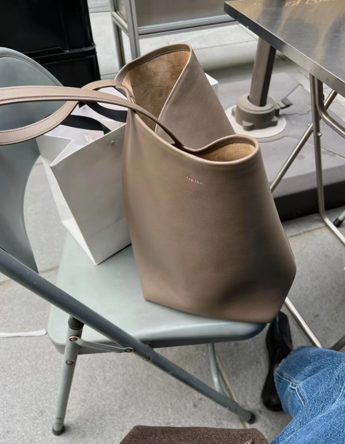 Leather Bucket Bag