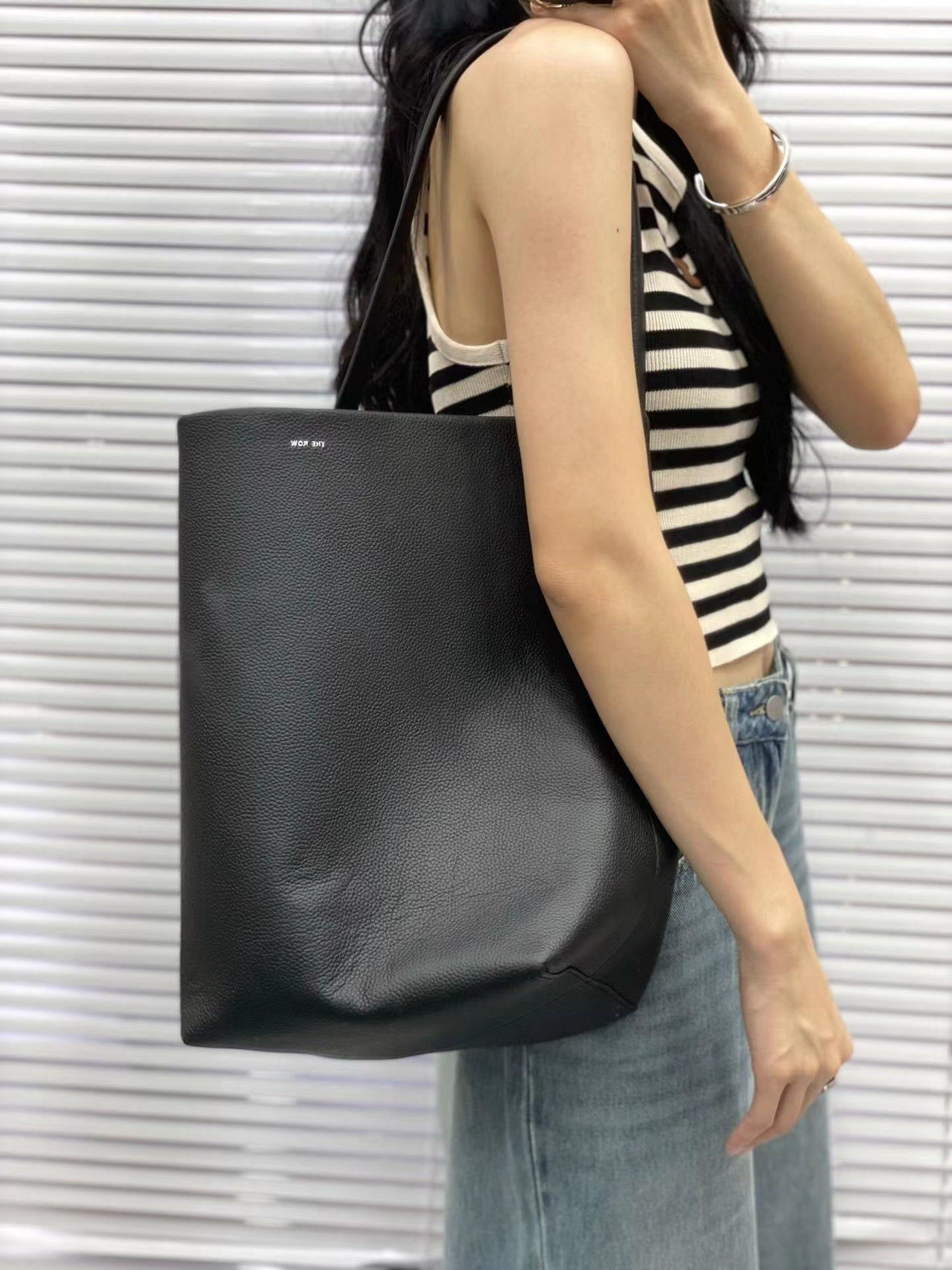 Leather Bucket Bag