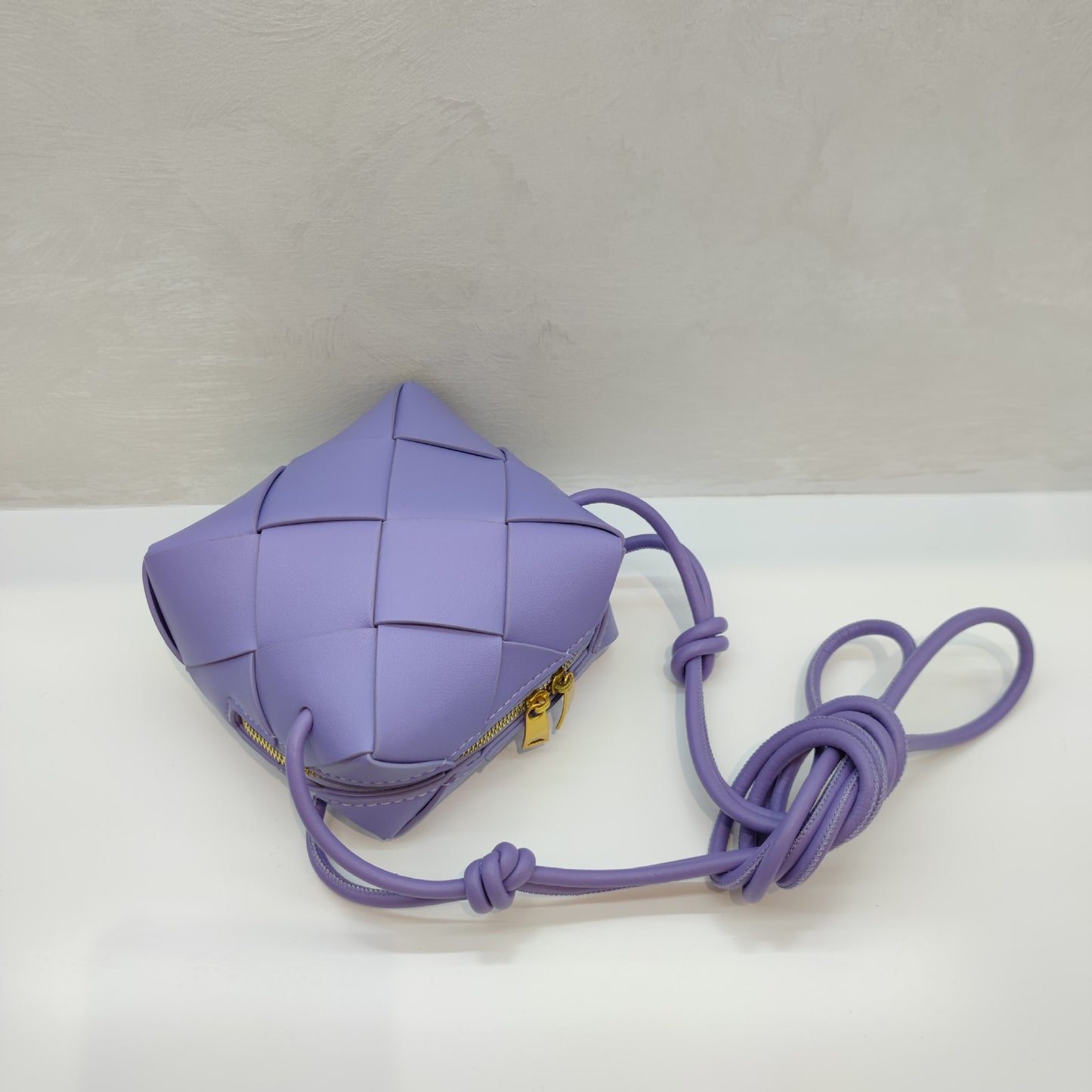 Woven Leather Camera Bag