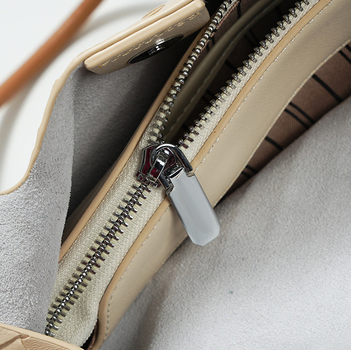 Intrecciato Weave Leather Tote Bag