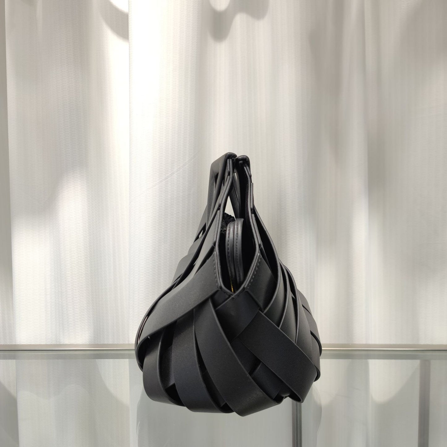 Leather Woven Handbag