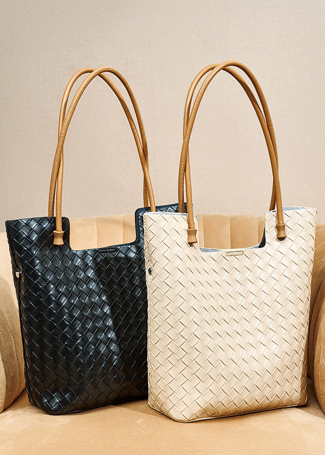 Intrecciato Weave Leather Tote Bag