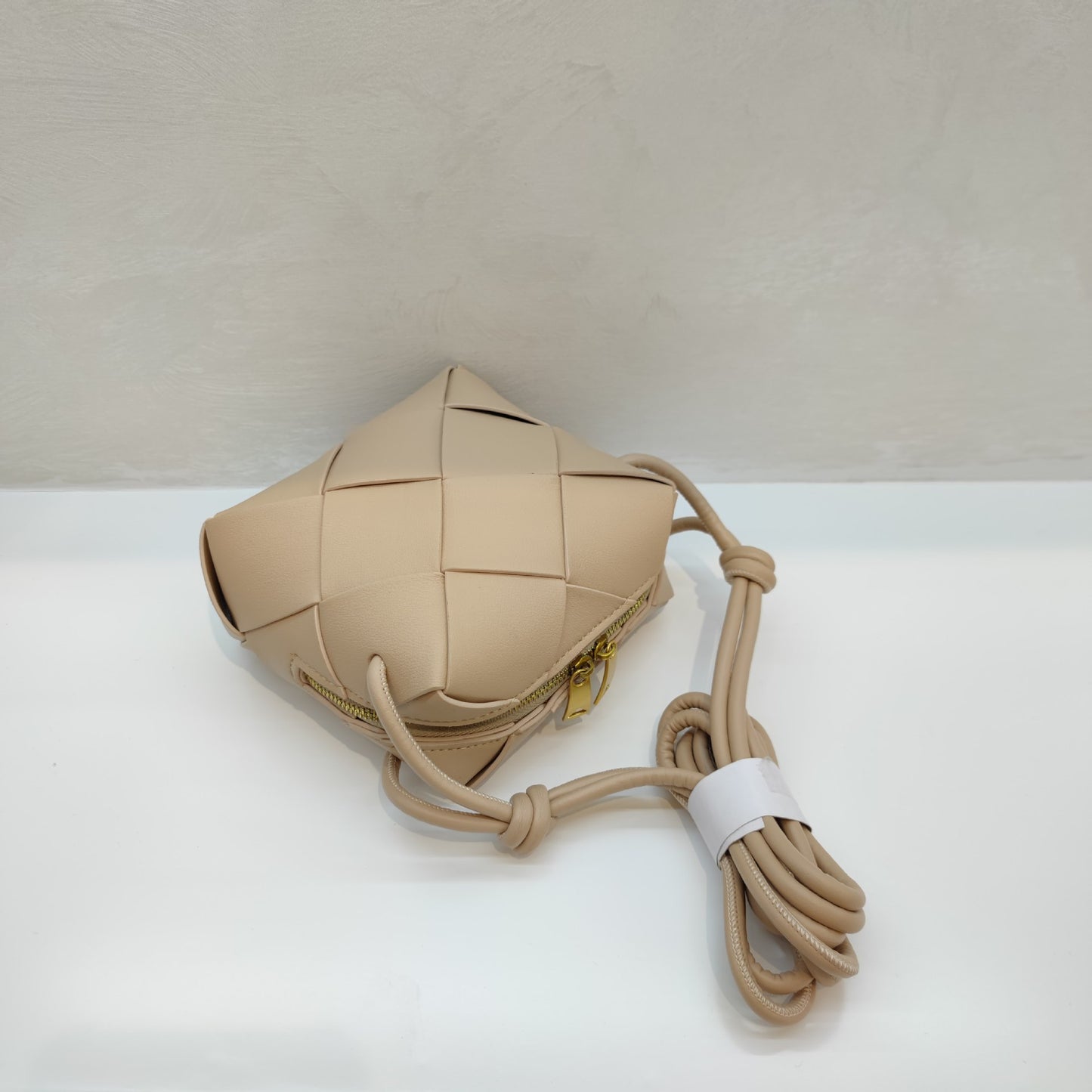 Woven Leather Camera Bag