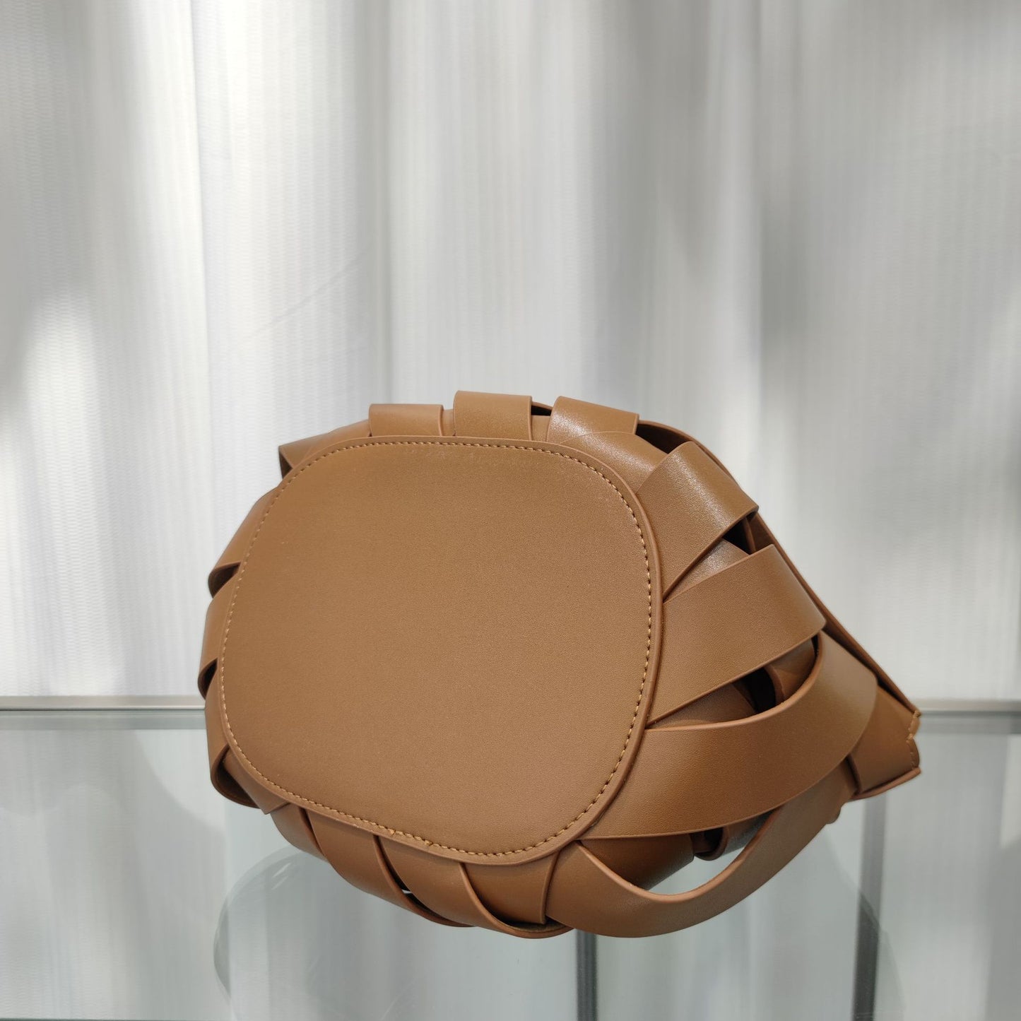 Leather Woven Handbag