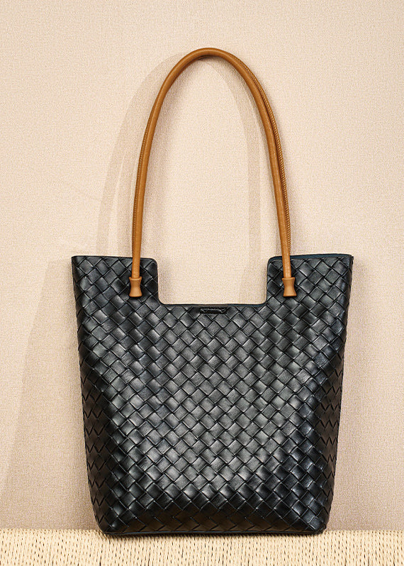 Intrecciato Weave Leather Tote Bag