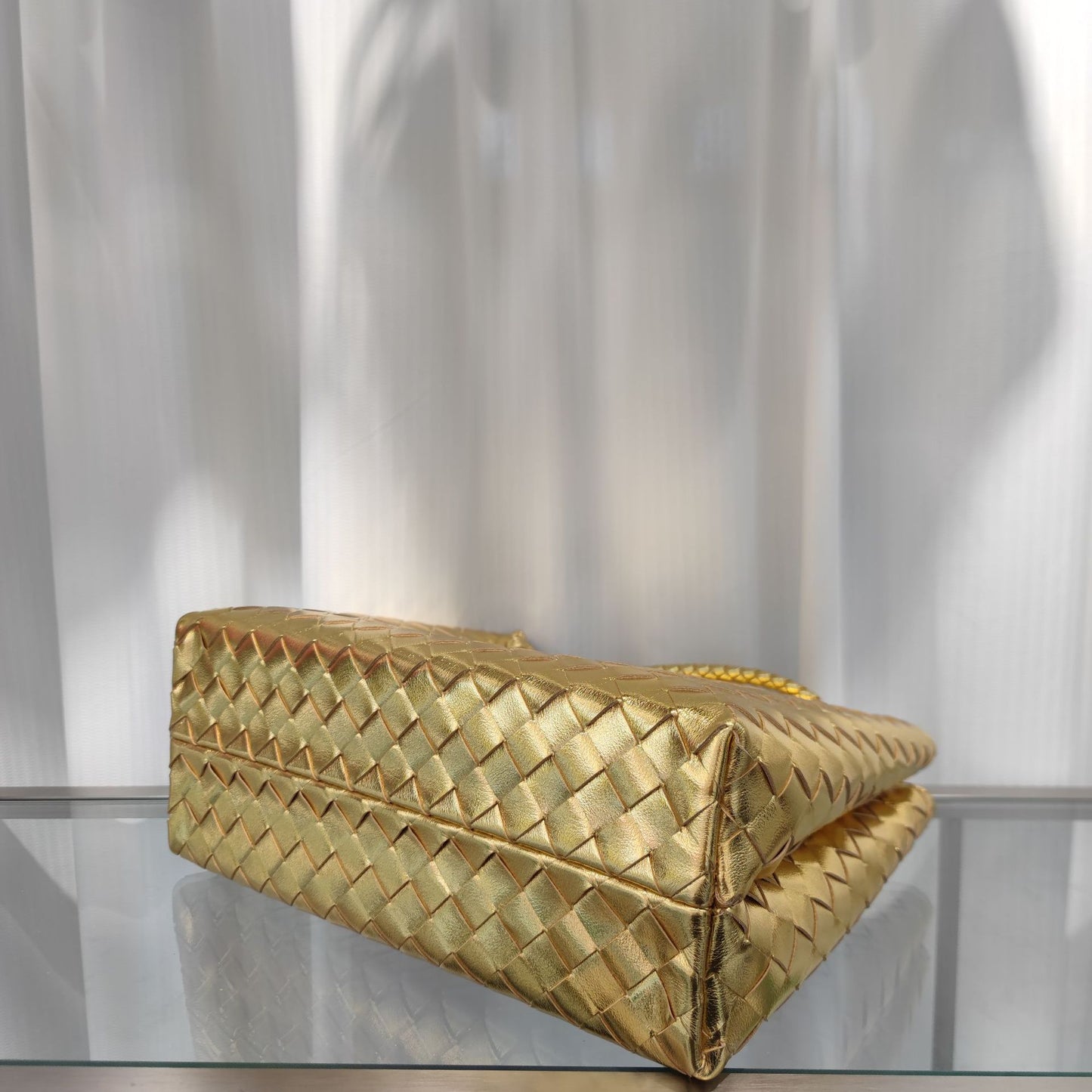 Intrecciato Weave Leather Bag