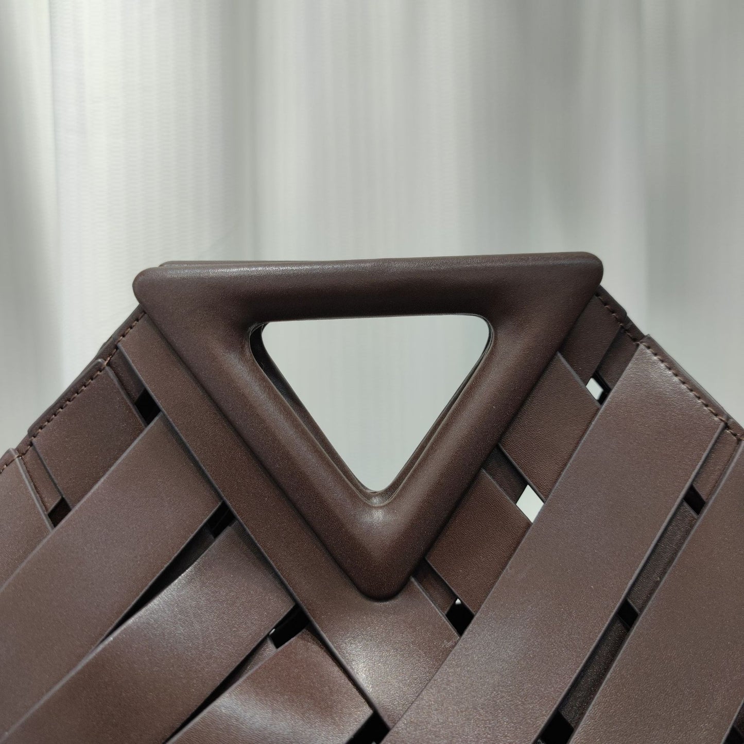 Leather Woven Handbag