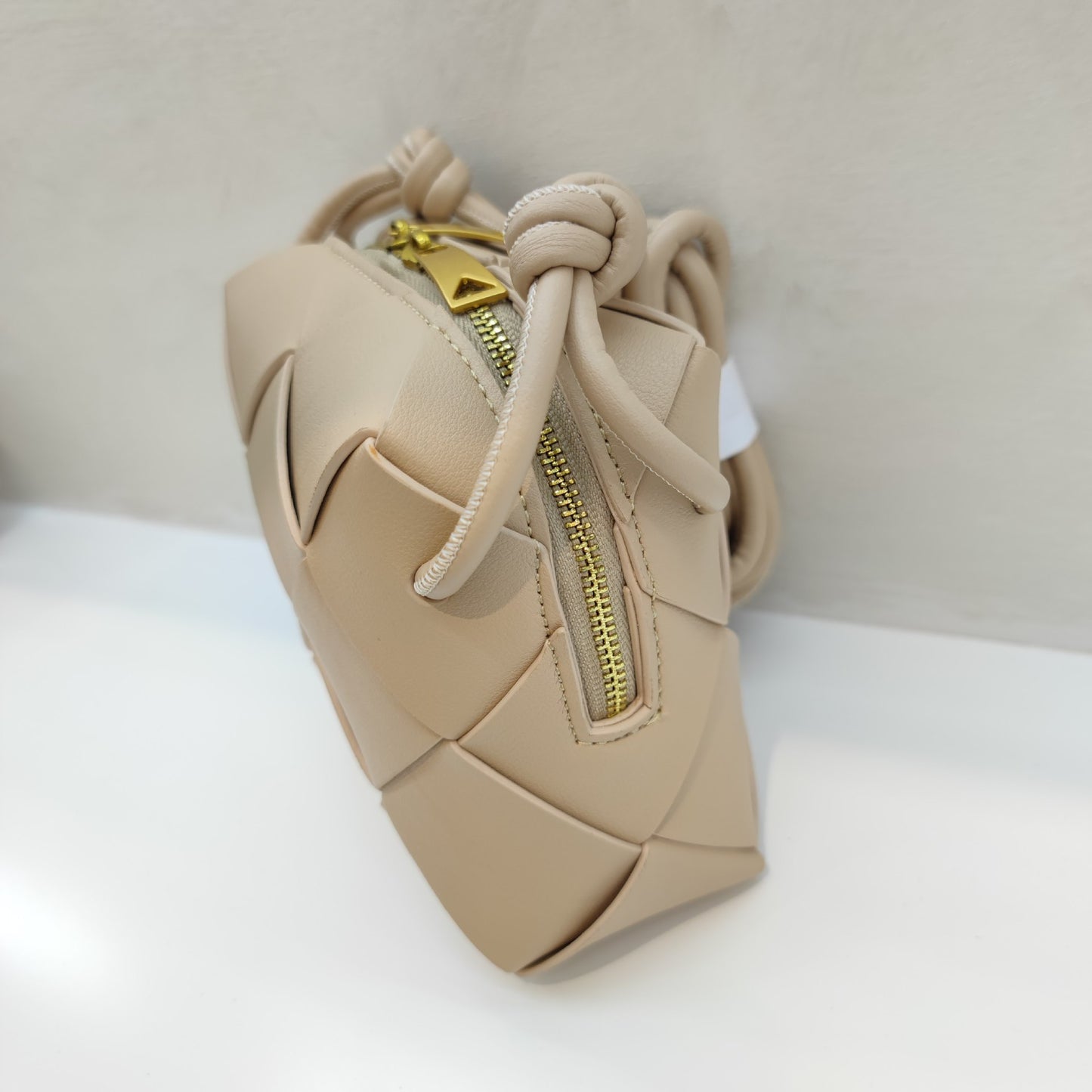 Woven Leather Camera Bag