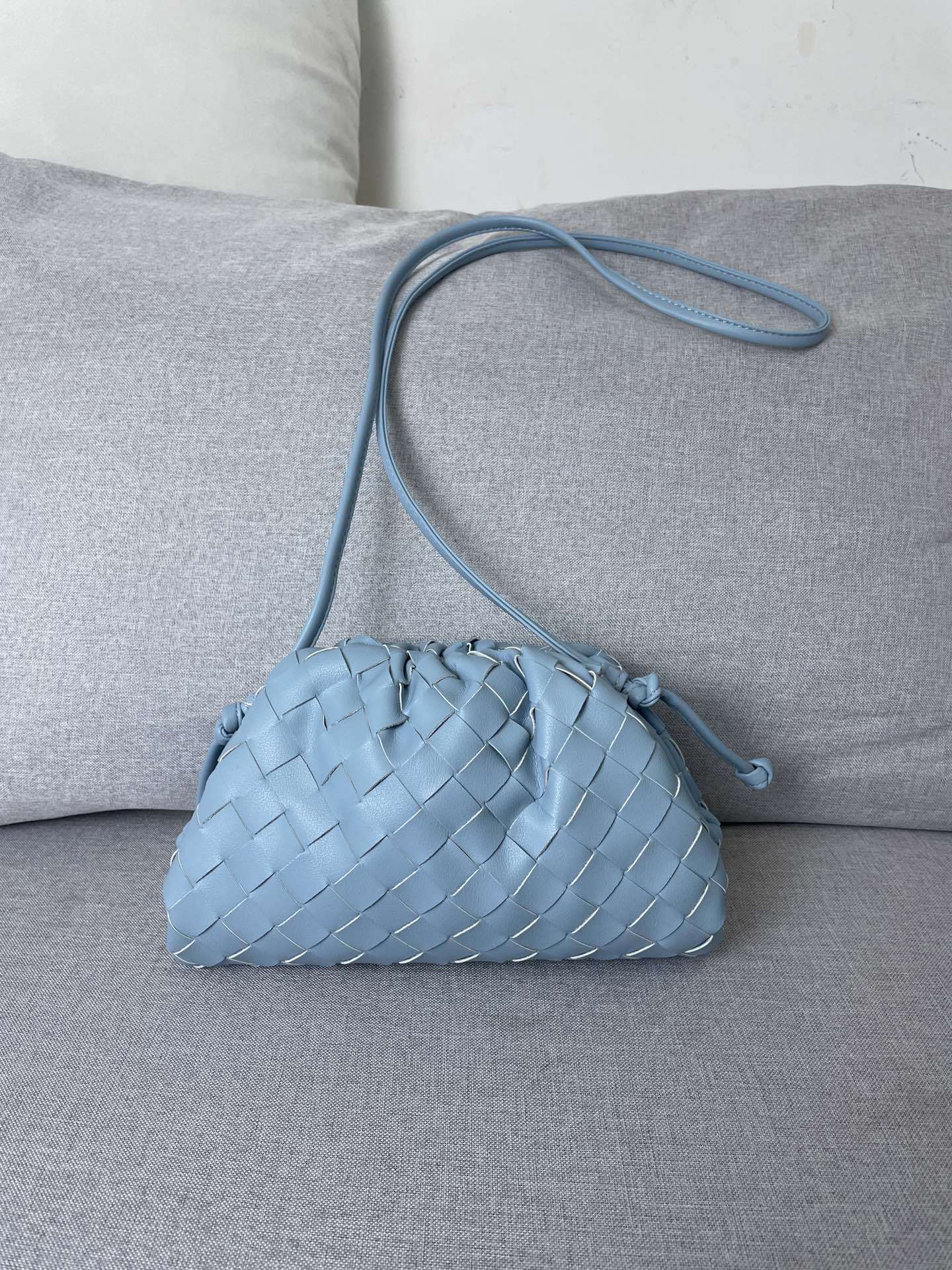 Intrecciato Leather Clutch