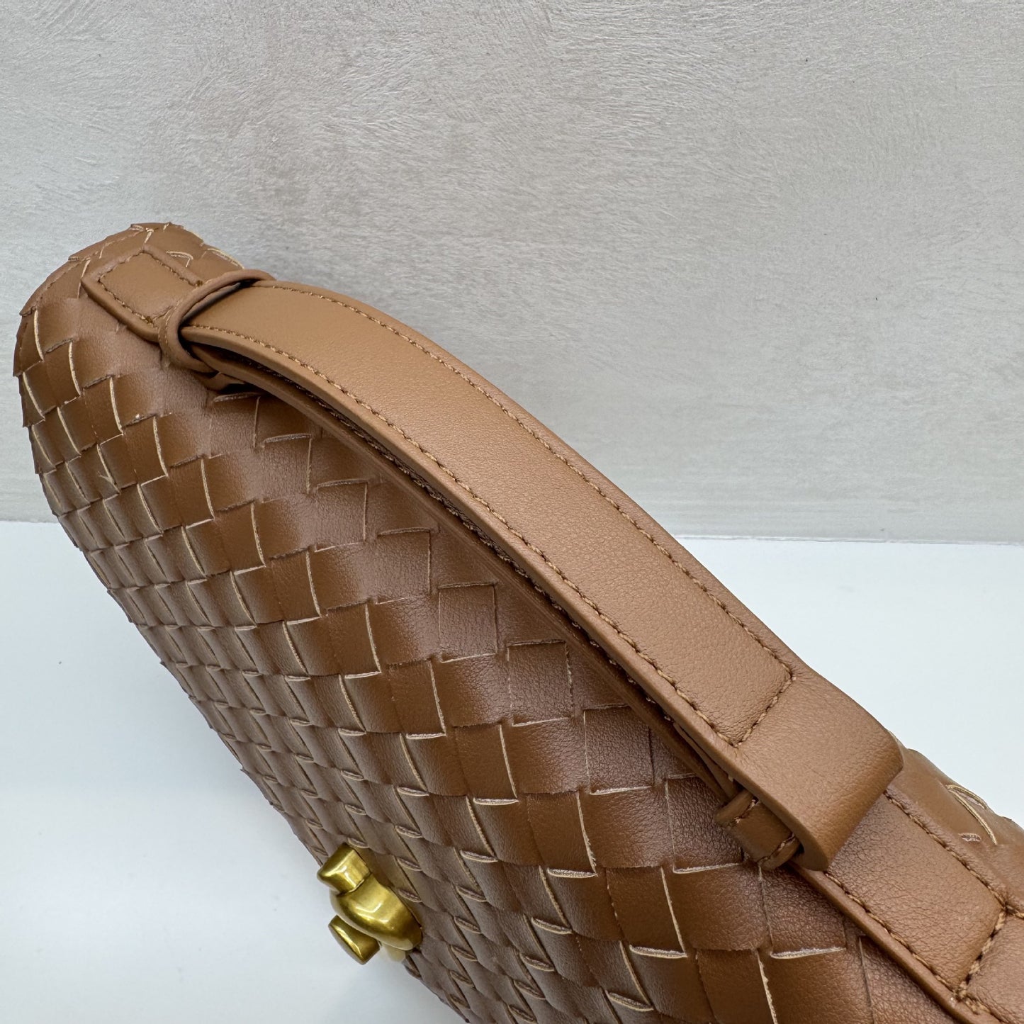 Knot Lock Leather Top Handle Bag