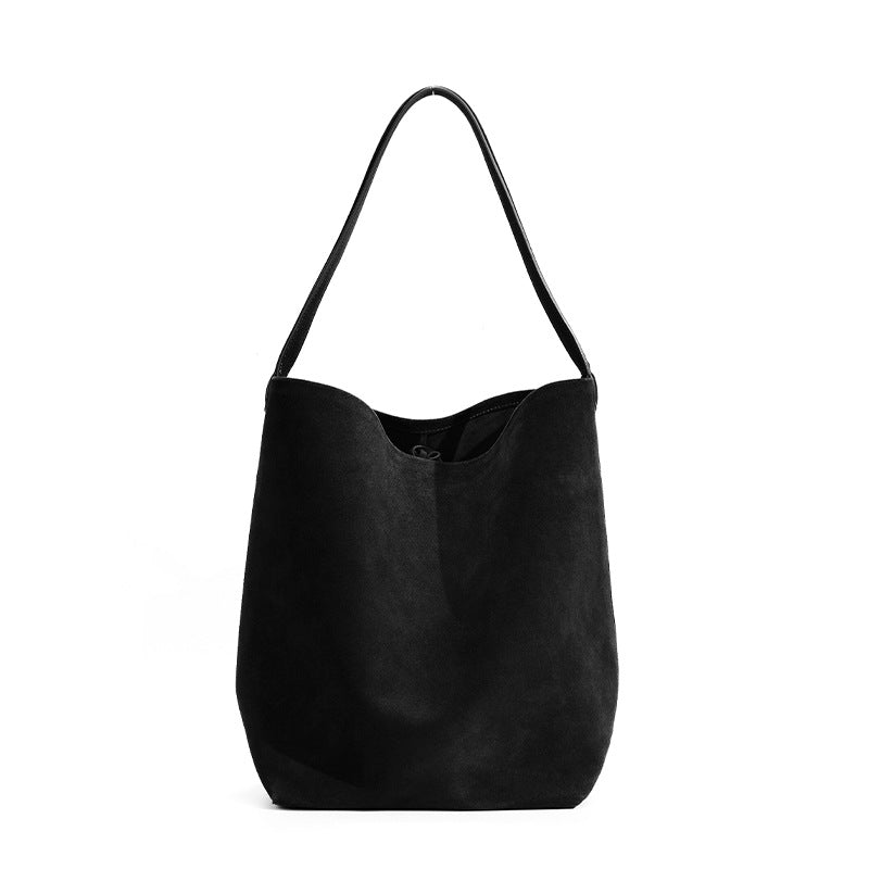Suede Bucket Bag