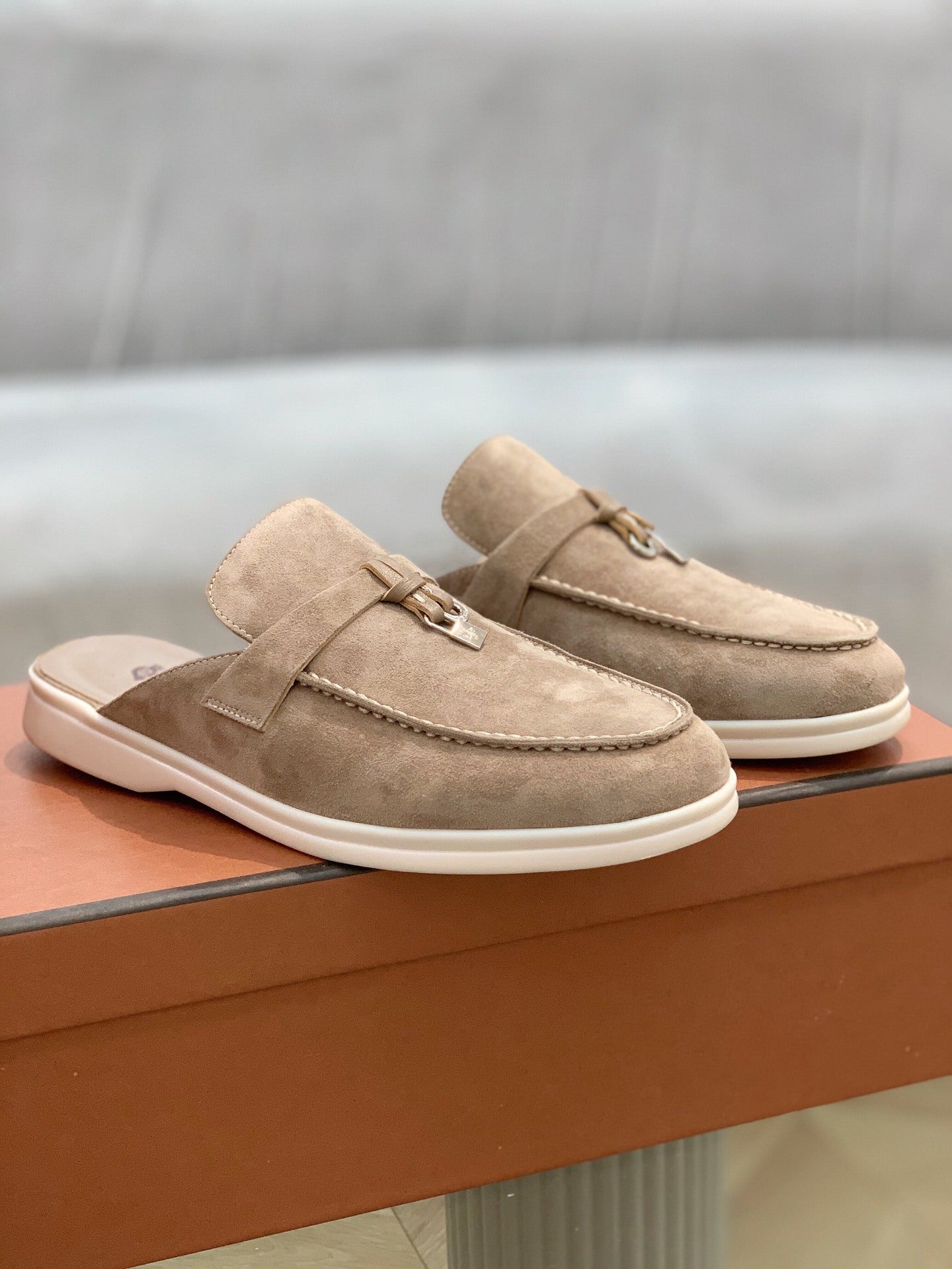 Suede Mules
