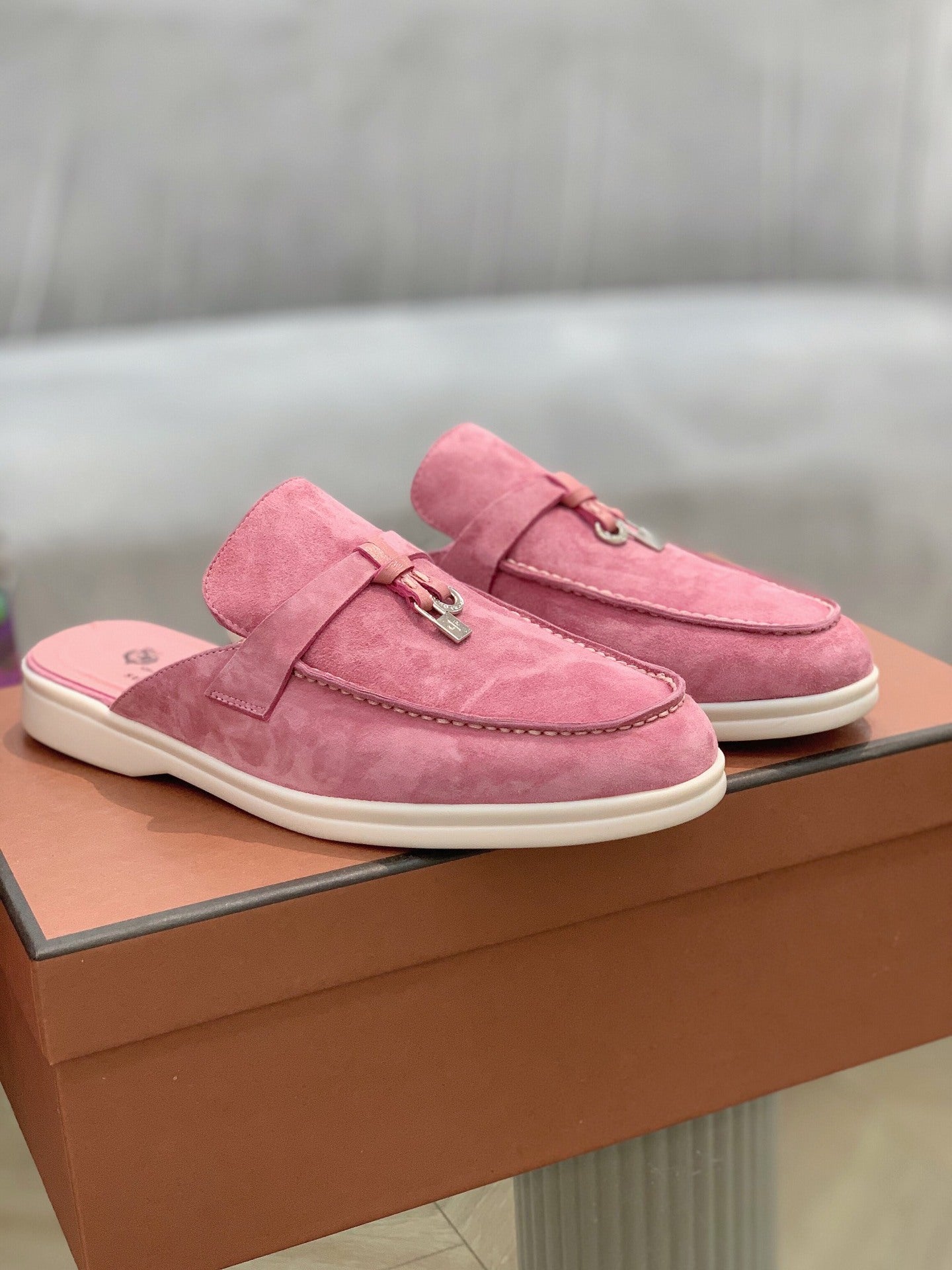 Suede Mules