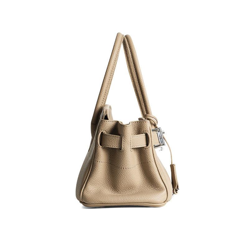 Leather Top Handle Bag