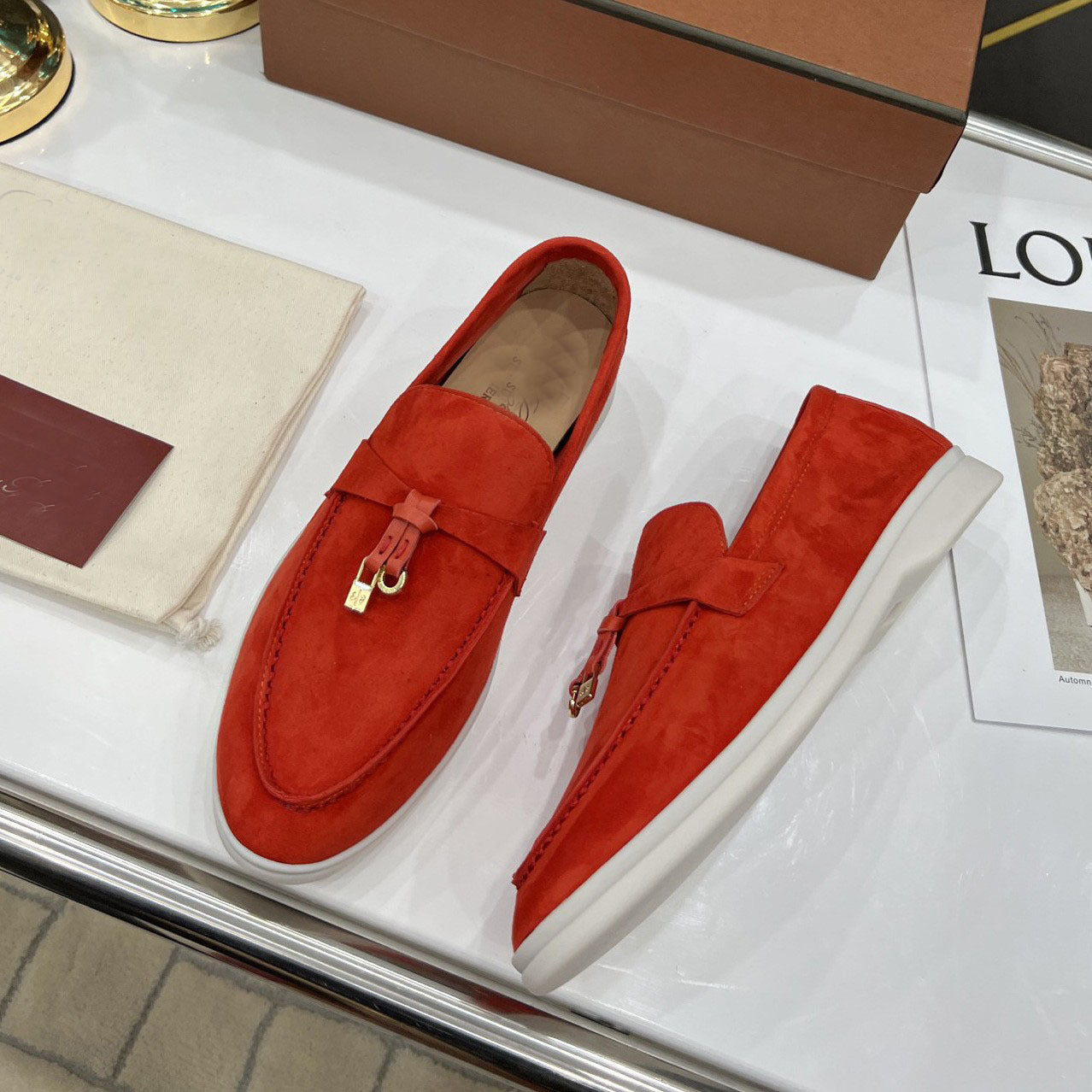 Suede Loafers