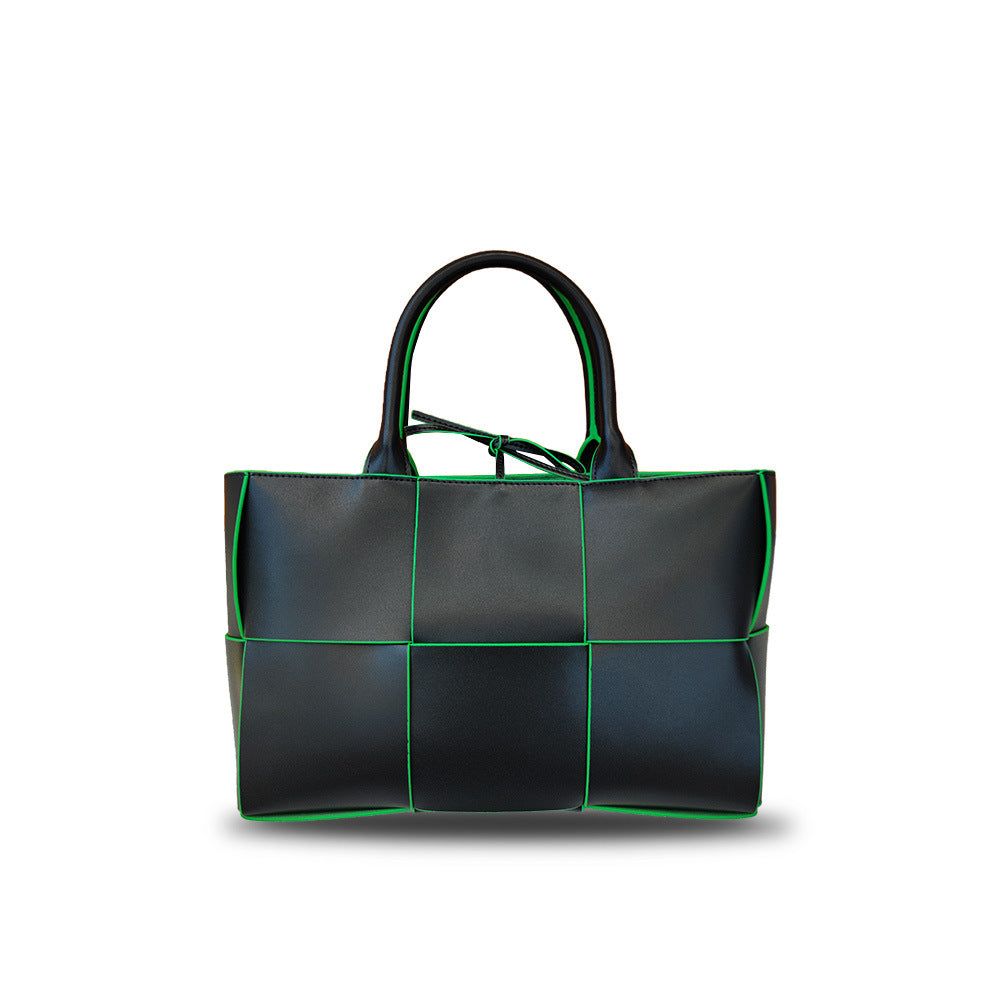 Intrecciato Weave Leather Tote Bag