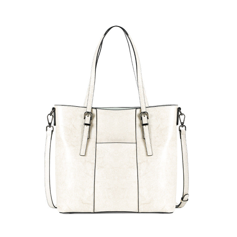 Retro Leather Tote Bag
