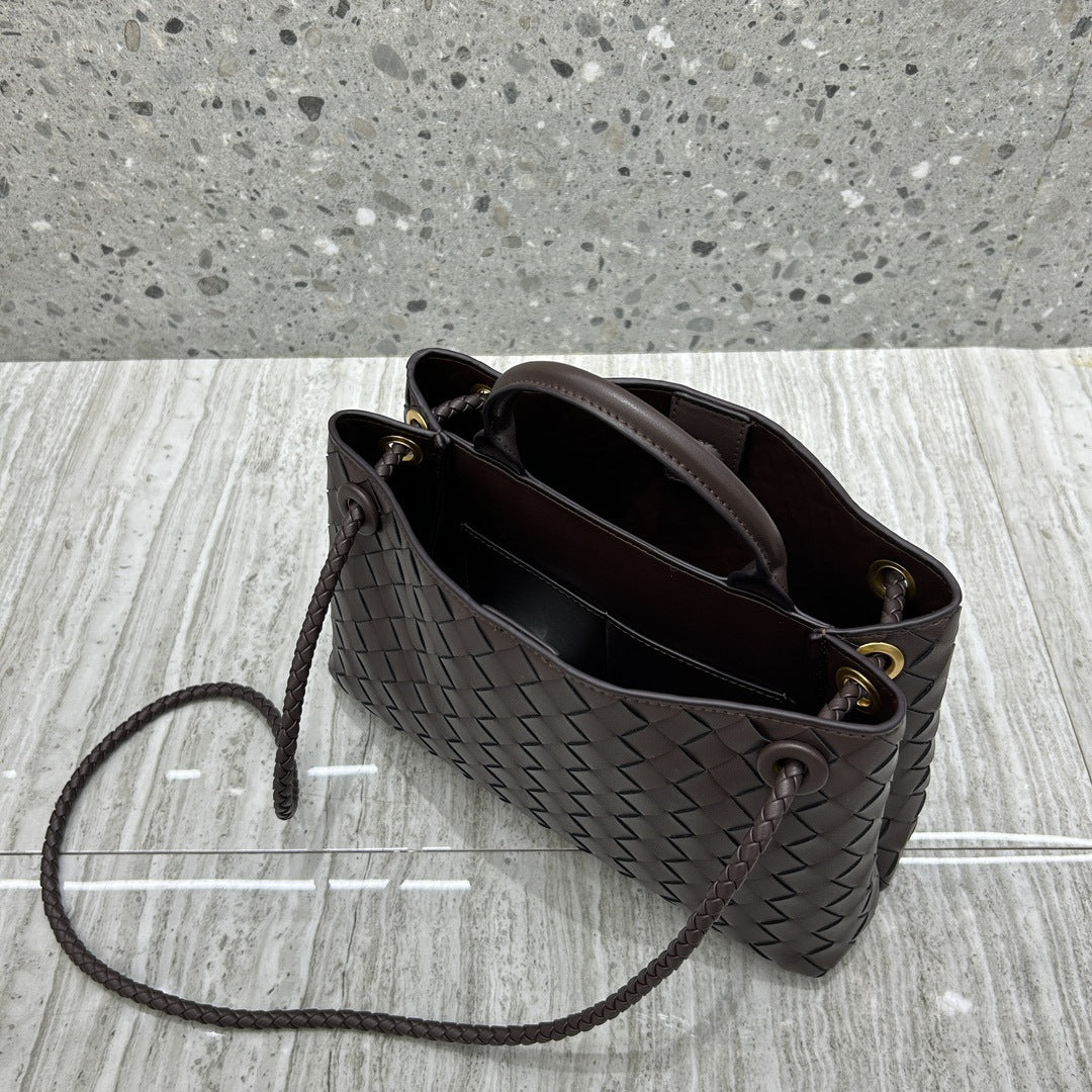 Intrecciato Weave Leather Bag