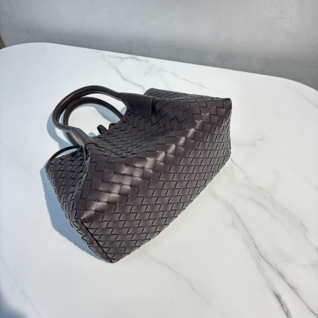 Intrecciato Weave Leather Tote Bag