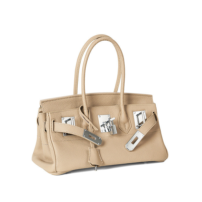 Leather Top Handle Bag