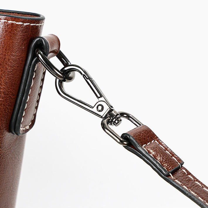 Retro Leather Tote Bag