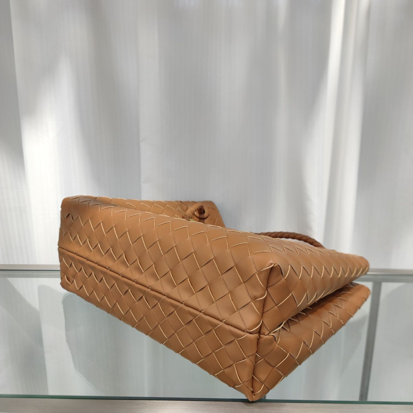 Intrecciato Weave Leather Bag