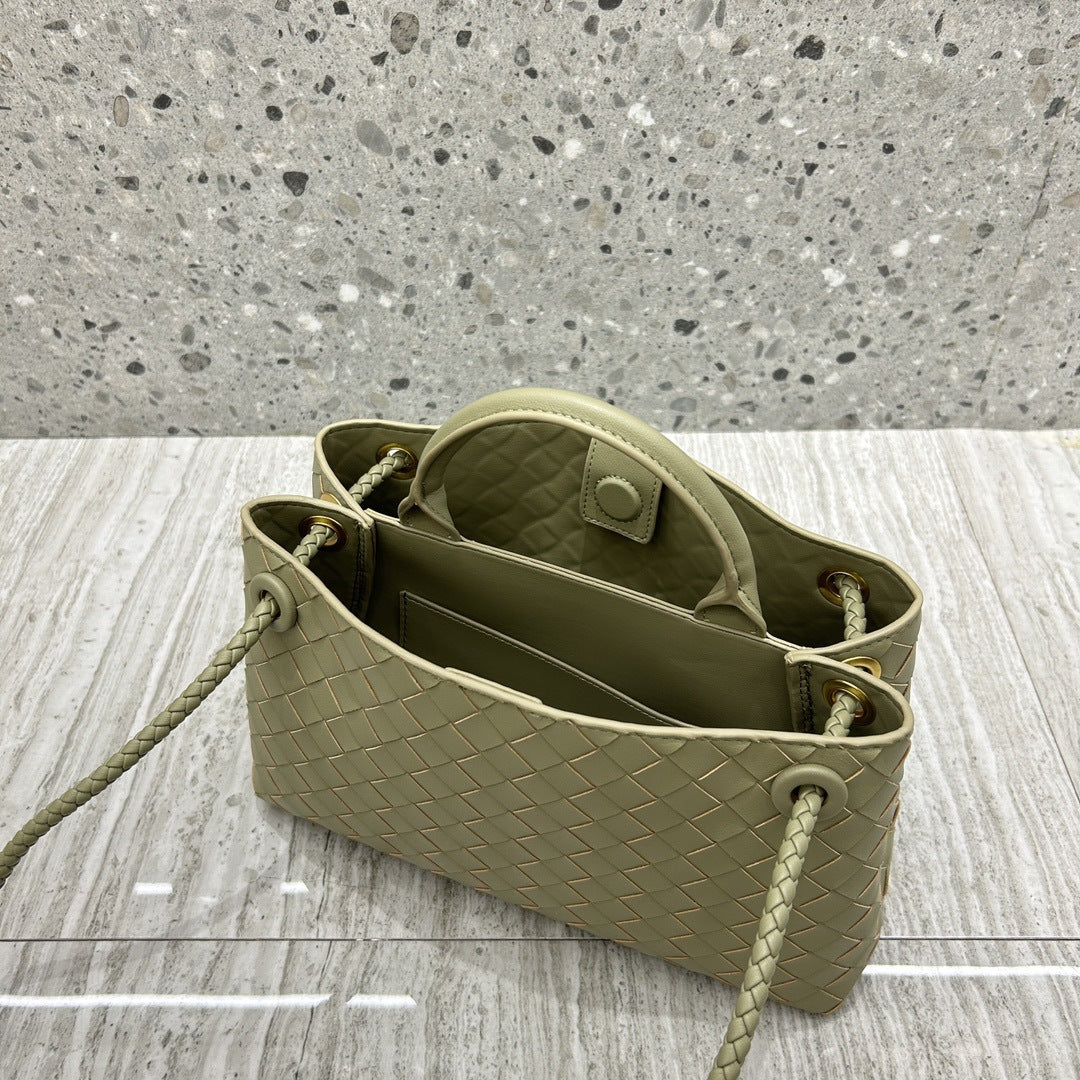 Intrecciato Weave Leather Bag