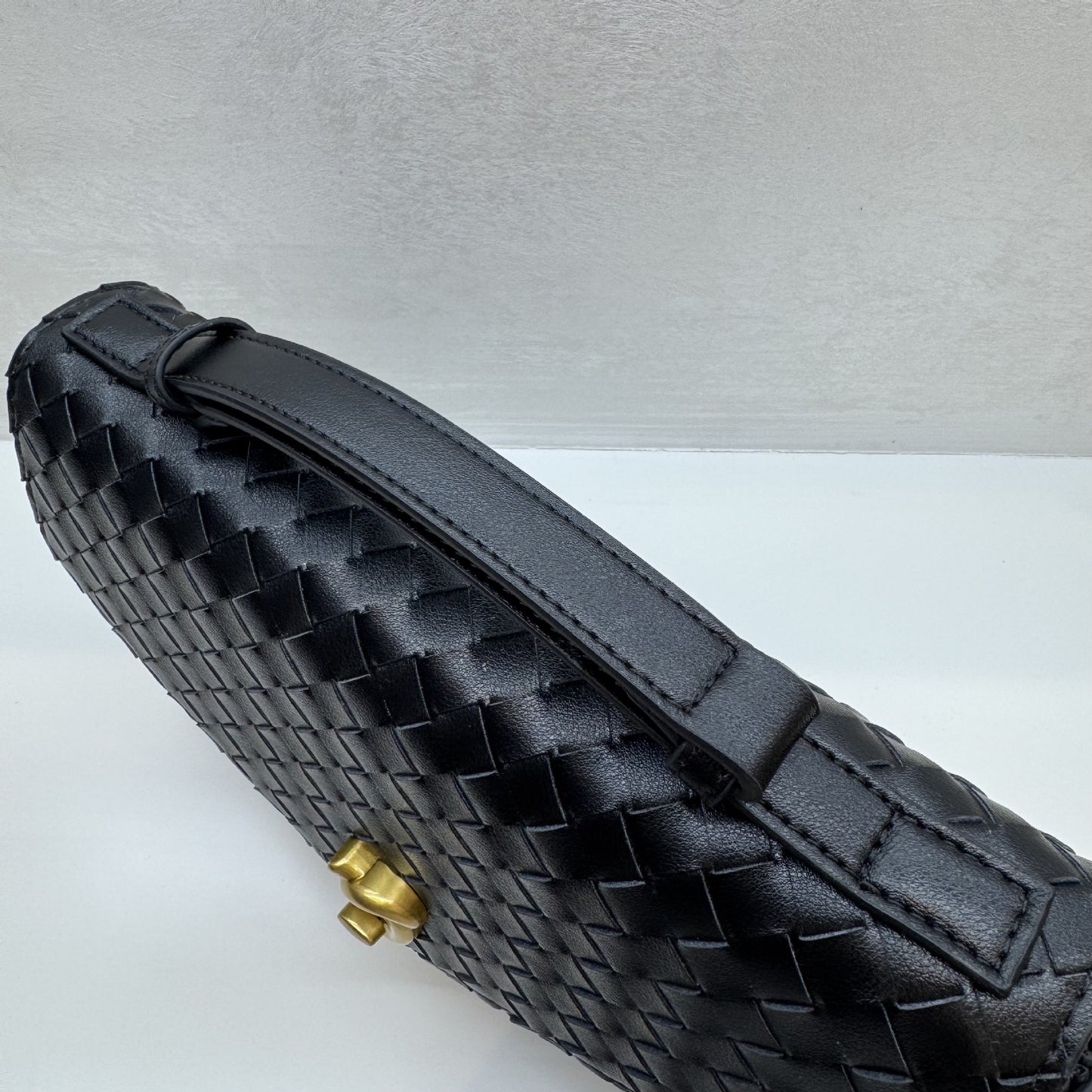 Knot Lock Leather Top Handle Bag