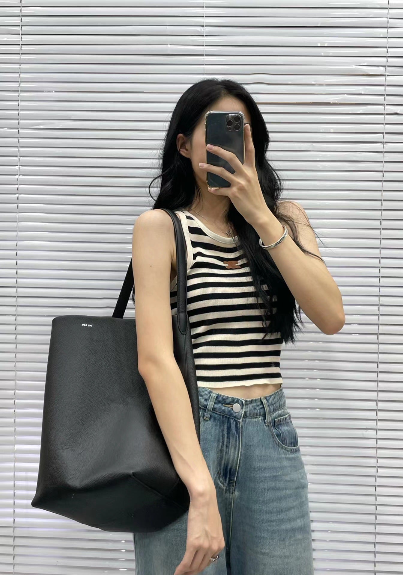 Leather Bucket Bag