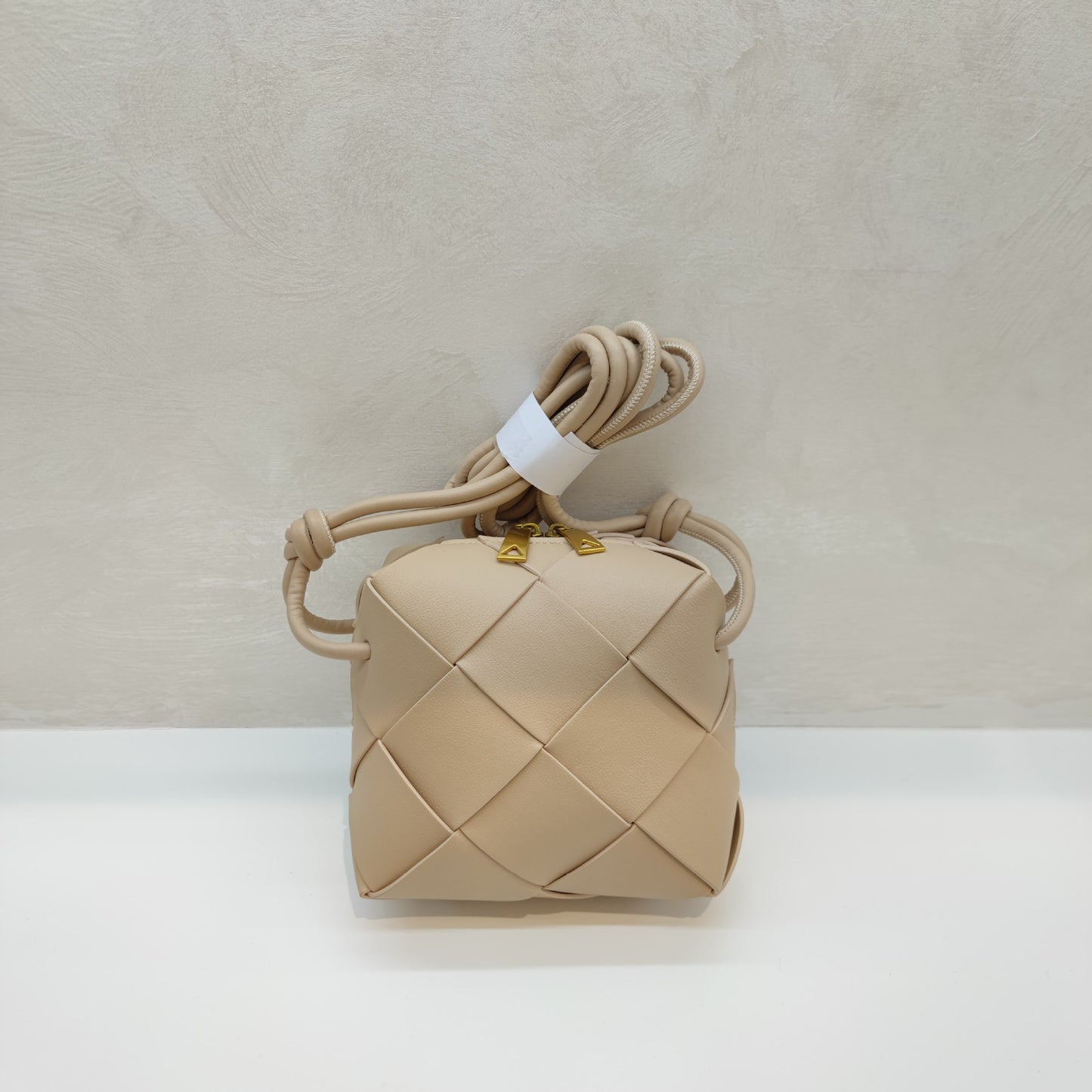 Woven Leather Camera Bag