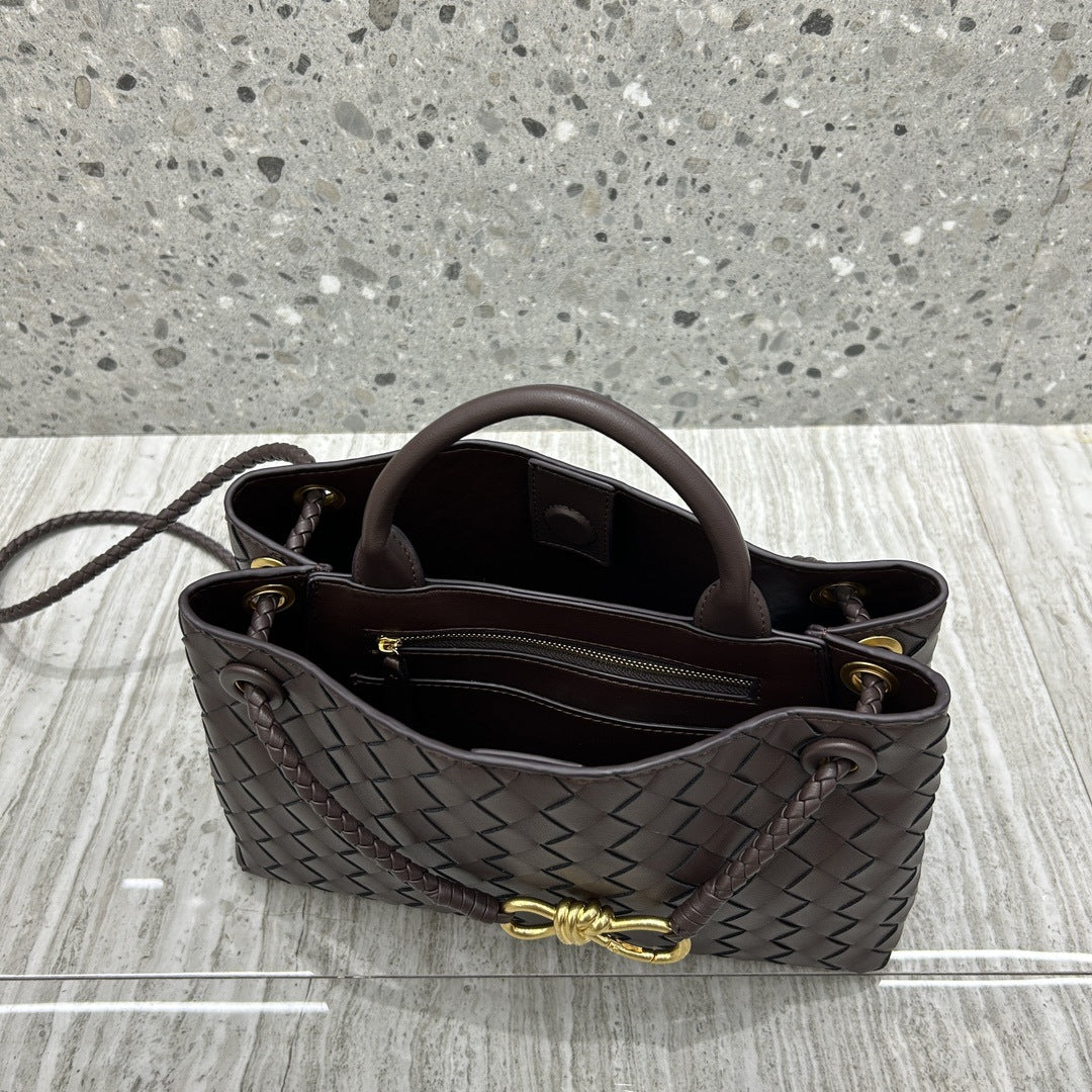 Intrecciato Weave Leather Bag