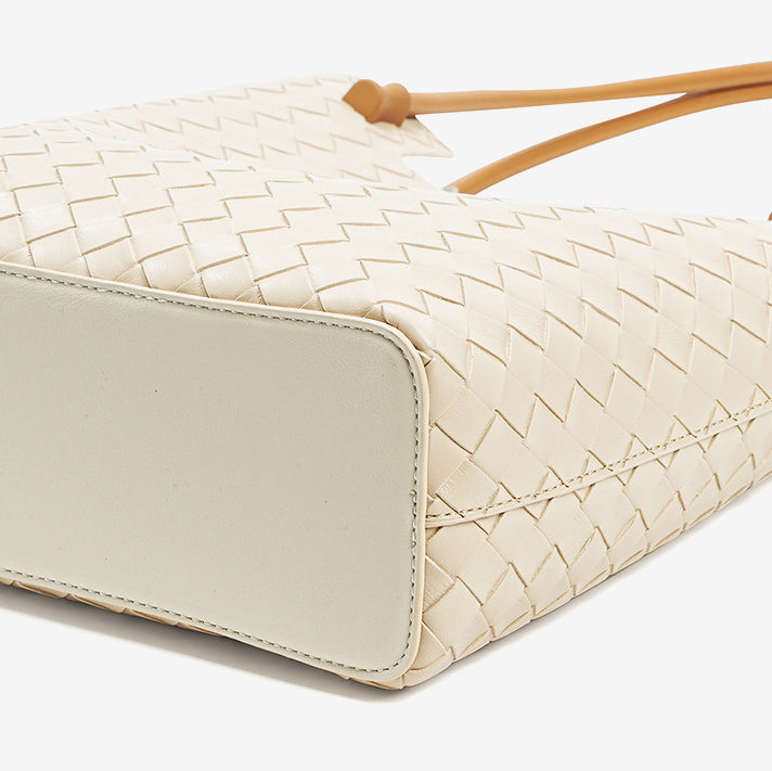 Intrecciato Weave Leather Tote Bag