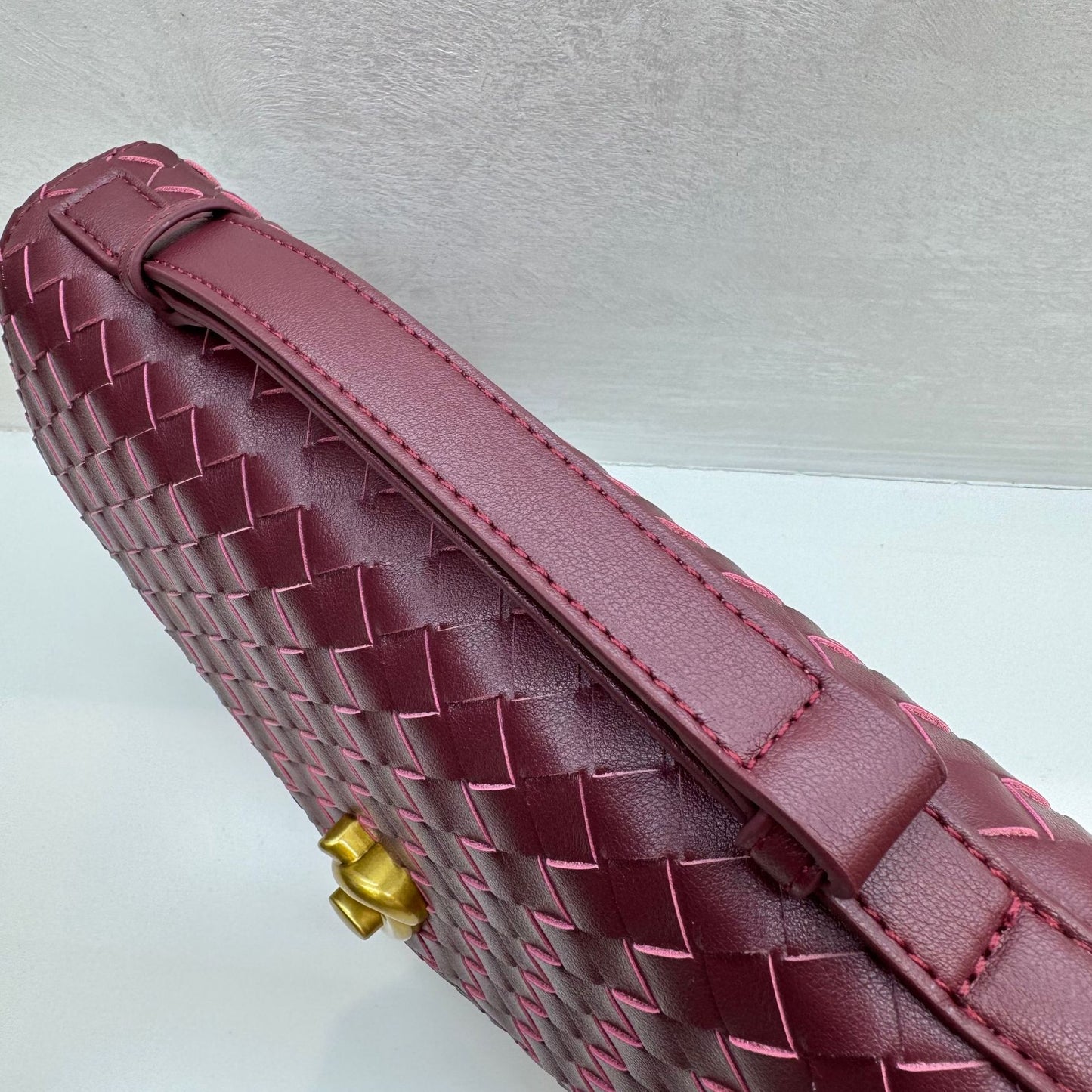 Knot Lock Leather Top Handle Bag