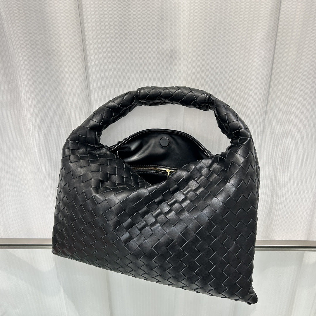 Intrecciato Weave Hobo Bag