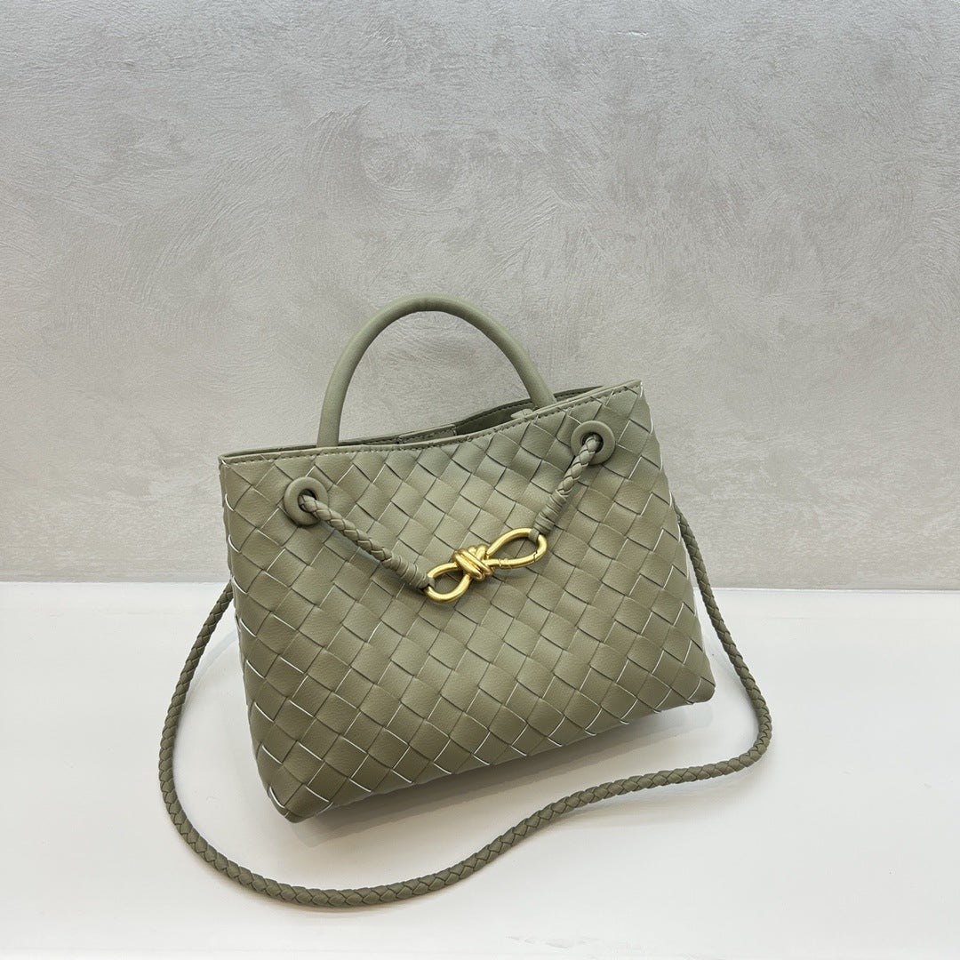 Intrecciato Weave Leather Bag