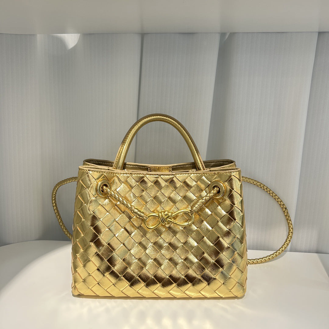 Intrecciato Weave Leather Bag