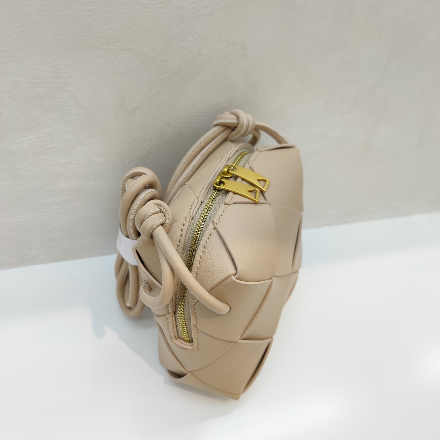 Woven Leather Camera Bag