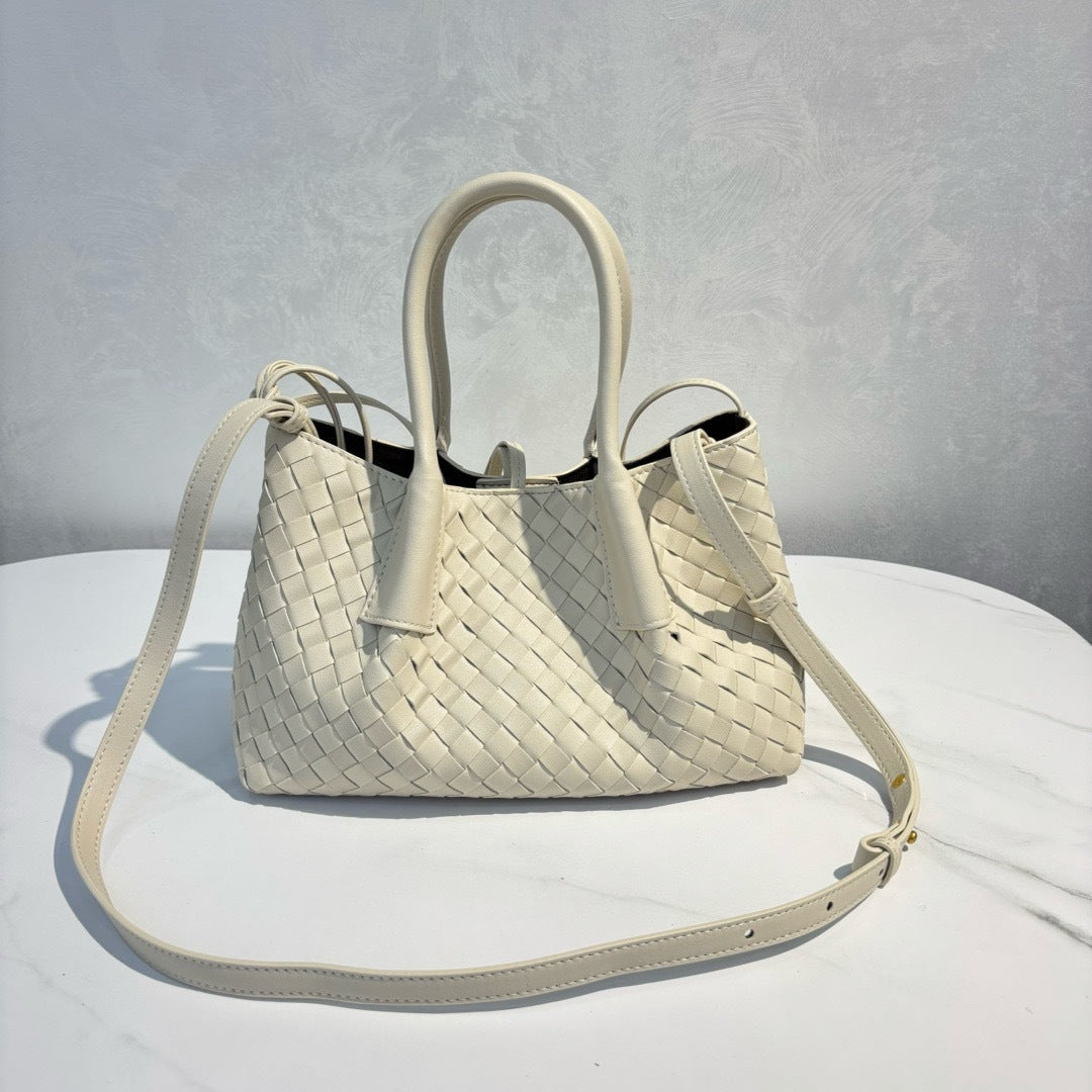 Intrecciato Weave Leather Tote Bag