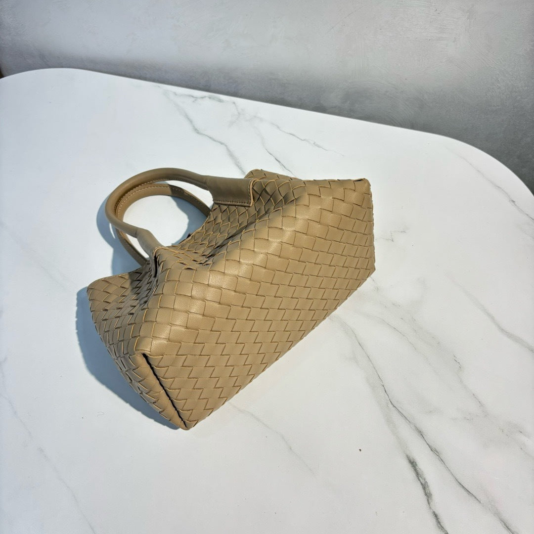 Intrecciato Weave Leather Tote Bag