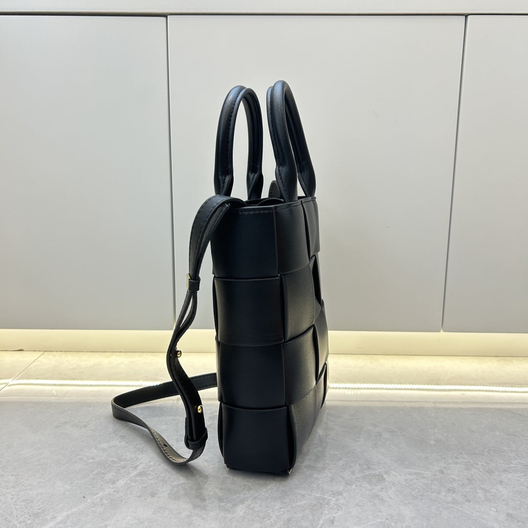 Intrecciato Weave Small Top Handle Bag