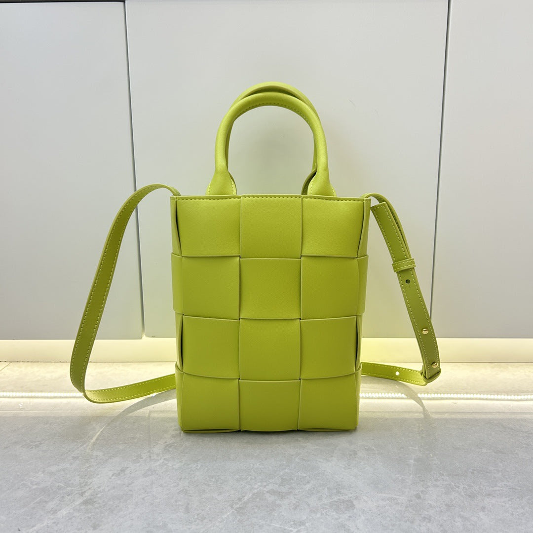Intrecciato Weave Small Top Handle Bag