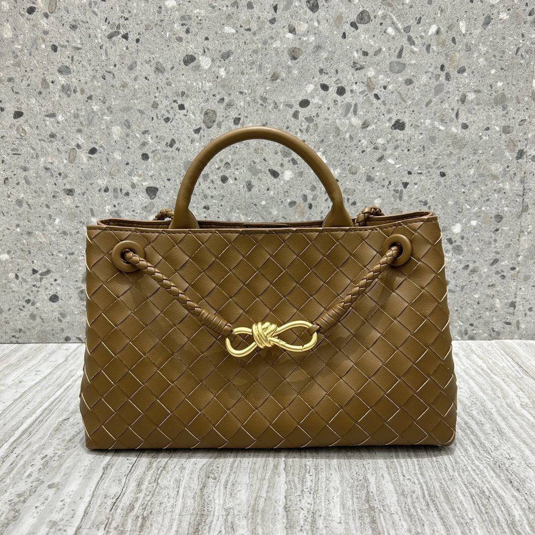 Intrecciato Weave Leather Bag