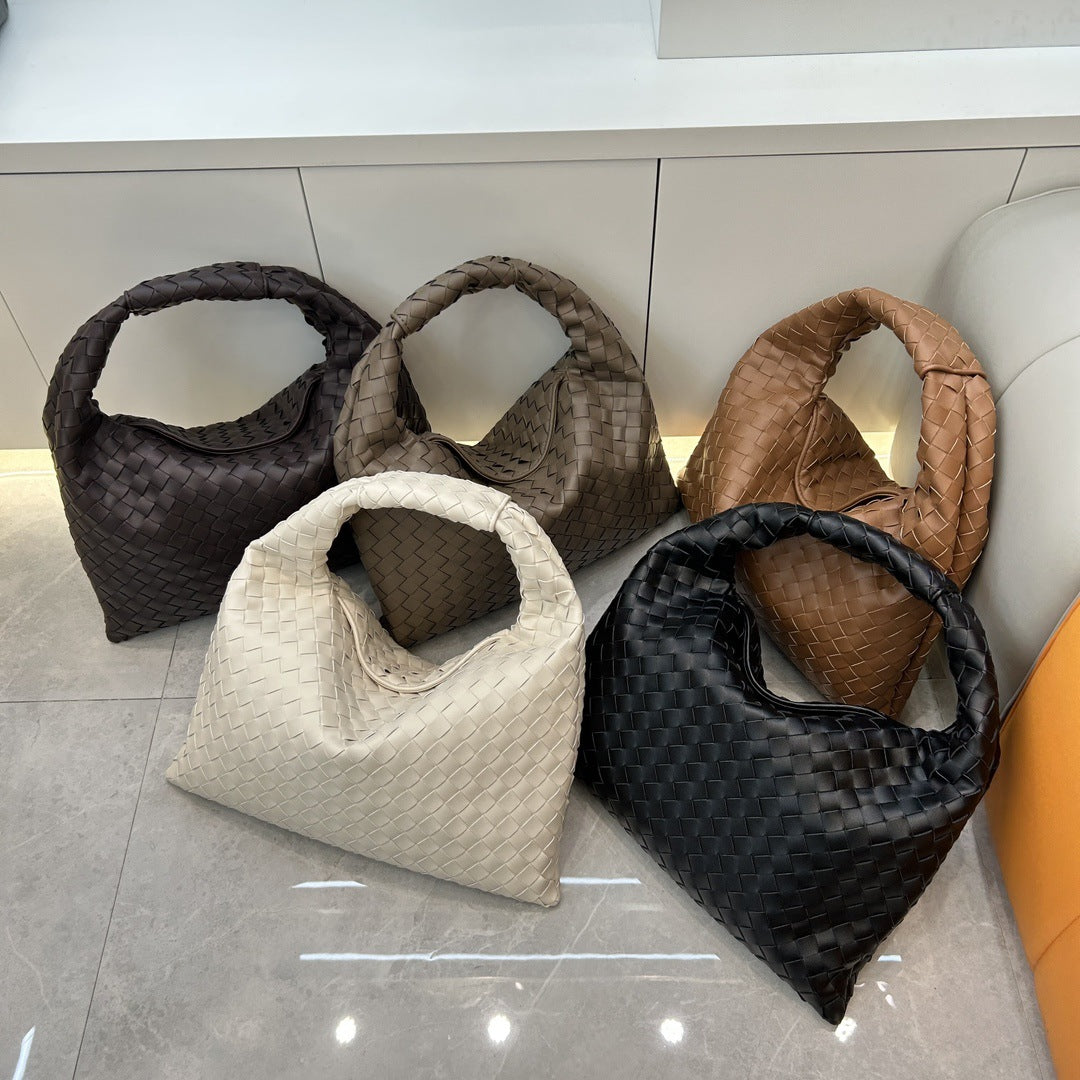 Intrecciato Weave Hobo Bag