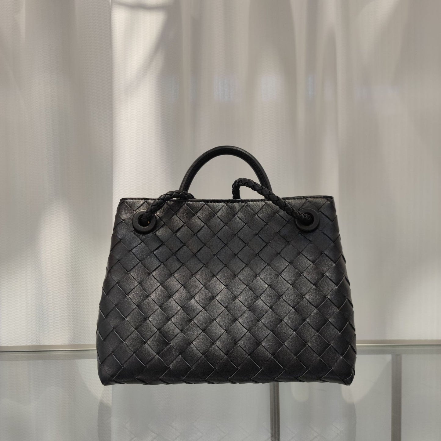 Intrecciato Weave Leather Bag