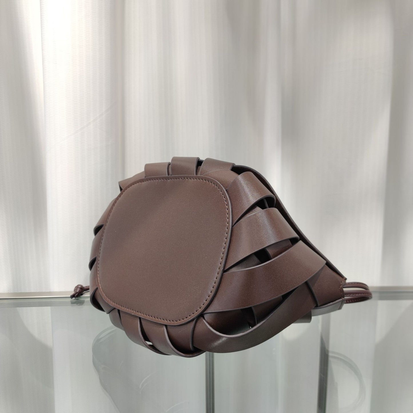 Leather Woven Handbag