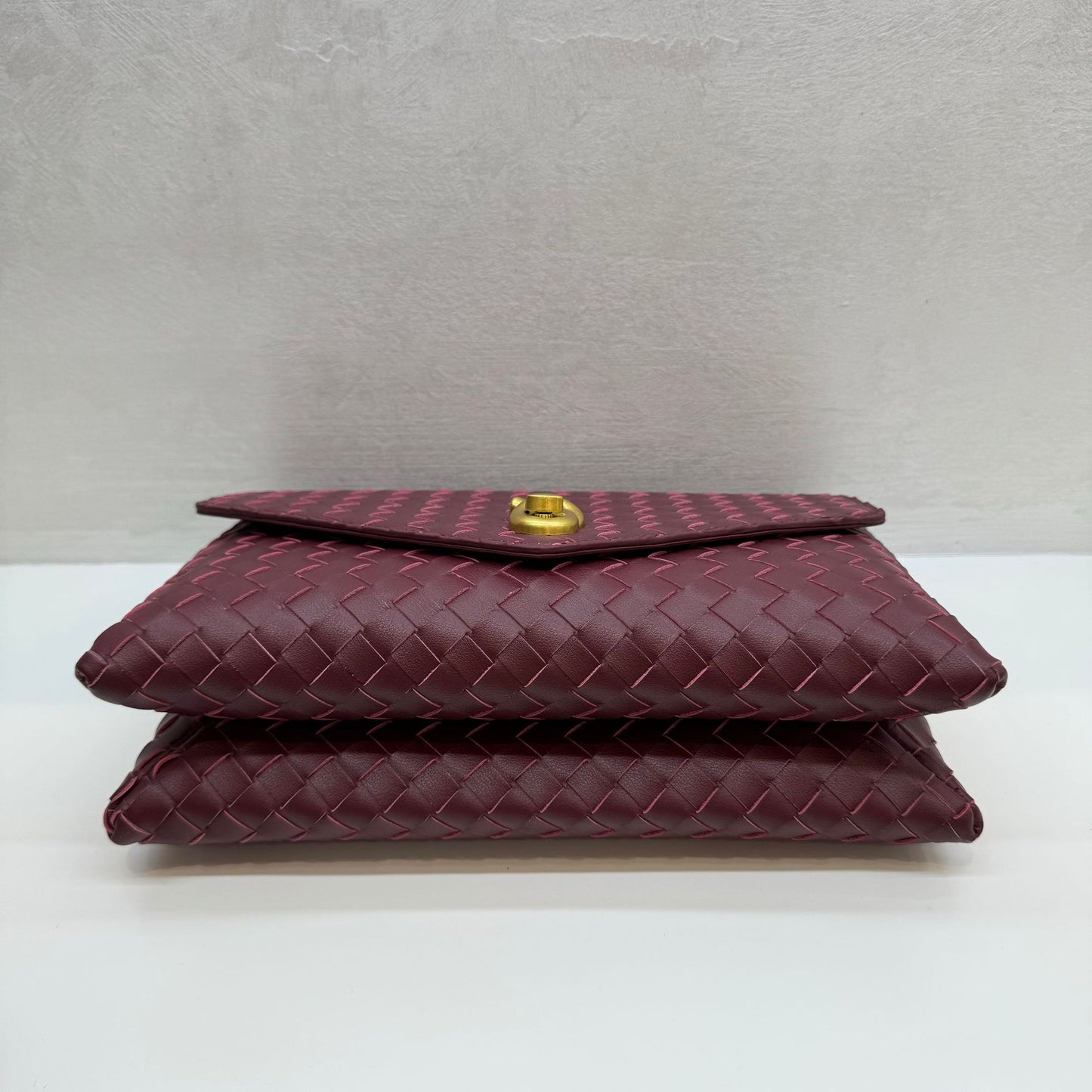 Knot Lock Leather Top Handle Bag