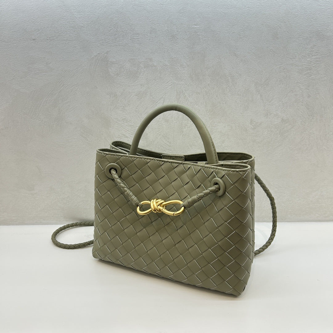 Intrecciato Weave Leather Bag