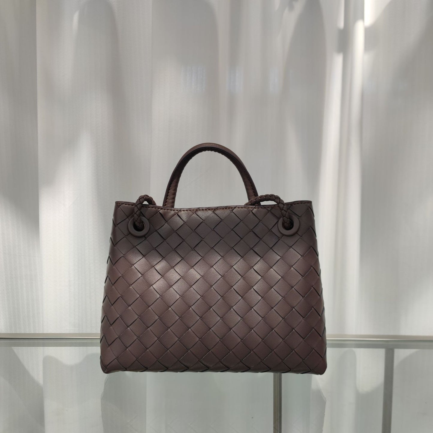 Intrecciato Weave Leather Bag