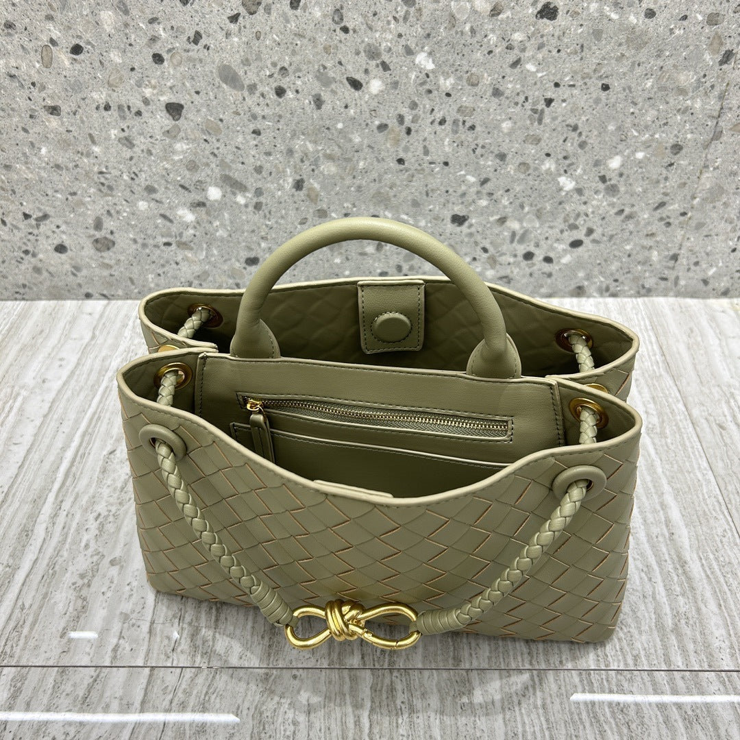 Intrecciato Weave Leather Bag